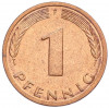 1 пфенниг 1981 года F Западная Германия (ФРГ)