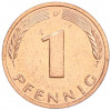 1 пфенниг 1984 года D Западная Германия (ФРГ)