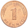 1 пфенниг 1990 года D Западная Германия (ФРГ)