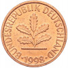1 пфенниг 1998 года F Германия