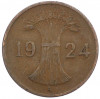 1 рейхспфенниг 1924 года A Германия