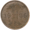 1 рейхспфенниг 1936 года A Германия