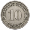 10 пфеннигов 1905 года A Германия