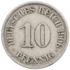 10 пфеннигов 1906 года A Германия