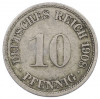 10 пфеннигов 1908 года F Германия