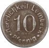 10 пфеннигов 1919 года Германия — город Лембек (Нотгельд)