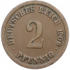 2 пфеннига 1906 года F Германия