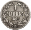 1 марка 1866 года Русская Финляндия