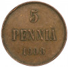 5 пенни 1908 года Русская Финляндия