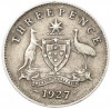3 пенса 1927 года Австралия