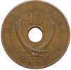 10 центов 1937 года KN Британская Восточная Африка