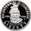 1/2 доллара (50 центов) 1989 года S США «200 лет Конгрессу»