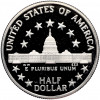 1/2 доллара (50 центов) 1989 года S США «200 лет Конгрессу»