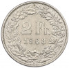 2 франка 1968 года Швейцария