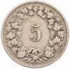 5 раппенов 1881 года Швейцария