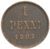 1 пенни 1907 года Русская Финляндия
