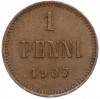 1 пенни 1907 года Русская Финляндия