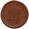 75 пфеннигов 1921 года Германия — город Китцинген (Нотгельд)