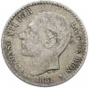 50 сентимо 1881 года Испания