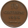 10 чентезимо 1938 года Сан-Марино