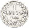 1 марка 1865 года Русская Финляндия