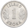 1 крона 1977 года Исландия