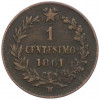 1 чентезимо 1861 года Италия