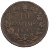 10 чентезимо 1893 года BI Италия