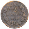 2 чентезимо 1862 года N Италия