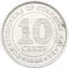 10 центов 1945 года Малайя