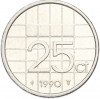 25 центов 1990 года Нидерланды