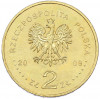 2 злотых 2009 года Польша «100 лет поисково-спасательной службы в Татрах»