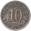 10 пфеннигов 1918 года Германия — город Кобленц (Нотгельд)