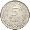 5 рейхсмарок 1925 года D Германия «Тысячелетие Рейнланда»