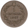 1 чентезимо 1867 года M Италия