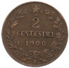 2 чентезимо 1900 года Италия