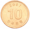 10 вон 2007 года Южная Корея