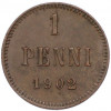 1 пенни 1902 года Русская Финляндия