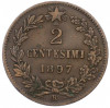 2 чентезимо 1897 года Италия