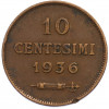 10 чентезимо 1936 года Сан-Марино