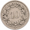 10 раппенов 1906 года Швейцария