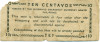 10 сентаво 1943 года Филиппины — провинция Минданао