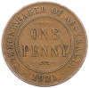 1 пенни 1921 года Австралия