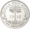 2 шиллинга 1913 года Британская Западная Африка