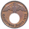 2 рейхспфеннига 1936 года D Германия