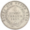 1/6 талера 1862 года A Ангальт-Бернбург