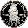 1/2 доллара (50 центов) 1989 года S США «200 лет Конгрессу»
