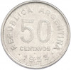 50 сентаво 1953 года Аргентина