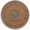 2 рейхспфеннига 1937 года D Германия