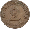 2 рейхспфеннига 1938 года G Германия